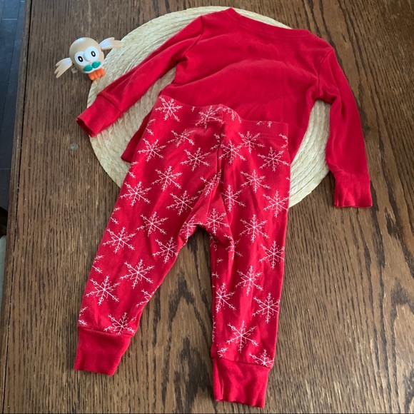 Old Navy 12-18M Let It Snow Cotton LoungeWear  Set - Picture 5 of 11